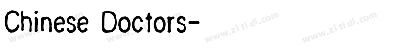 Chinese Doctors字体转换